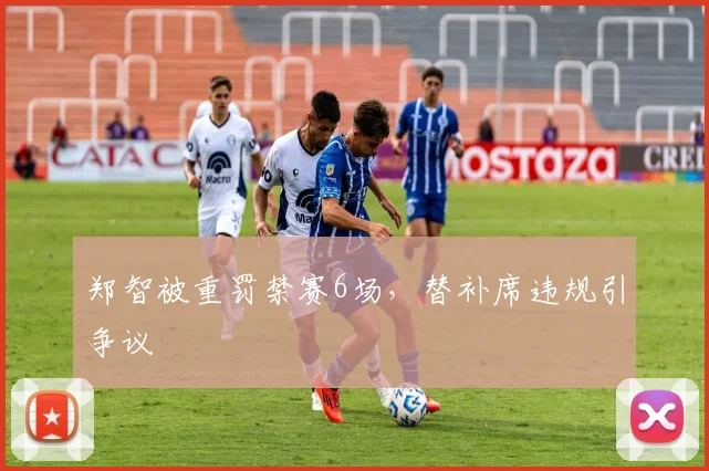 郑智被重罚禁赛6场，替补席违规引争议