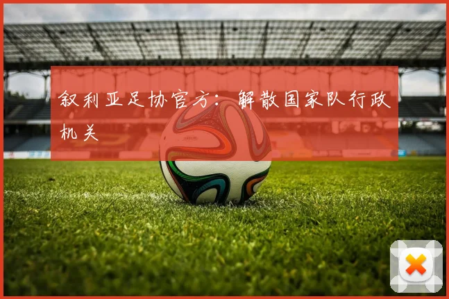 叙利亚足协官方：解散国家队行政机关